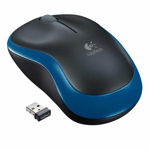 Mus Logitech LGT-M185B Blå Sort Monochrome 1000 dpi