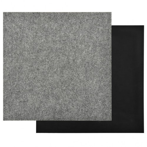 Tæppefliser 20 stk. 5 m² lysegrå