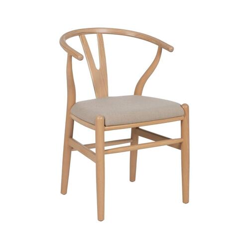 Spisebordsstol Beige Natur 53 x 55 x 80 cm
