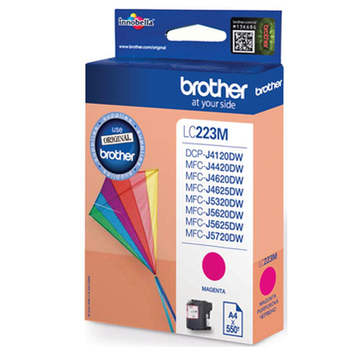 Brother LC-223MBP blækpatron - Magenta (original) billede