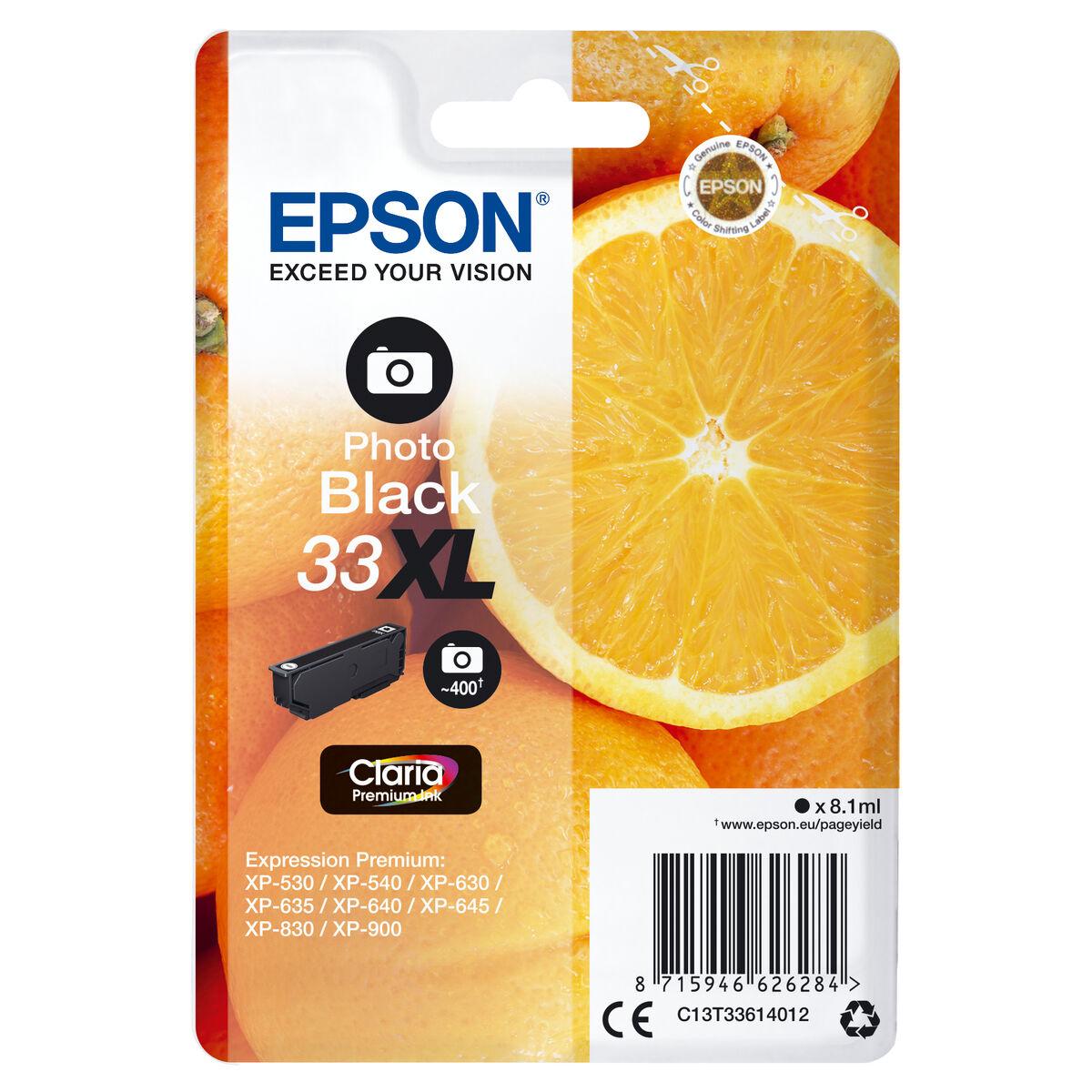 Epson original blækpatron 33XL Photo Black - C13T33614012 billede