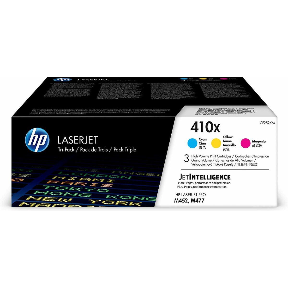 HP LaserJet toner 410X CF252XM - Tricolour (C/M/Y) 3-pak billede