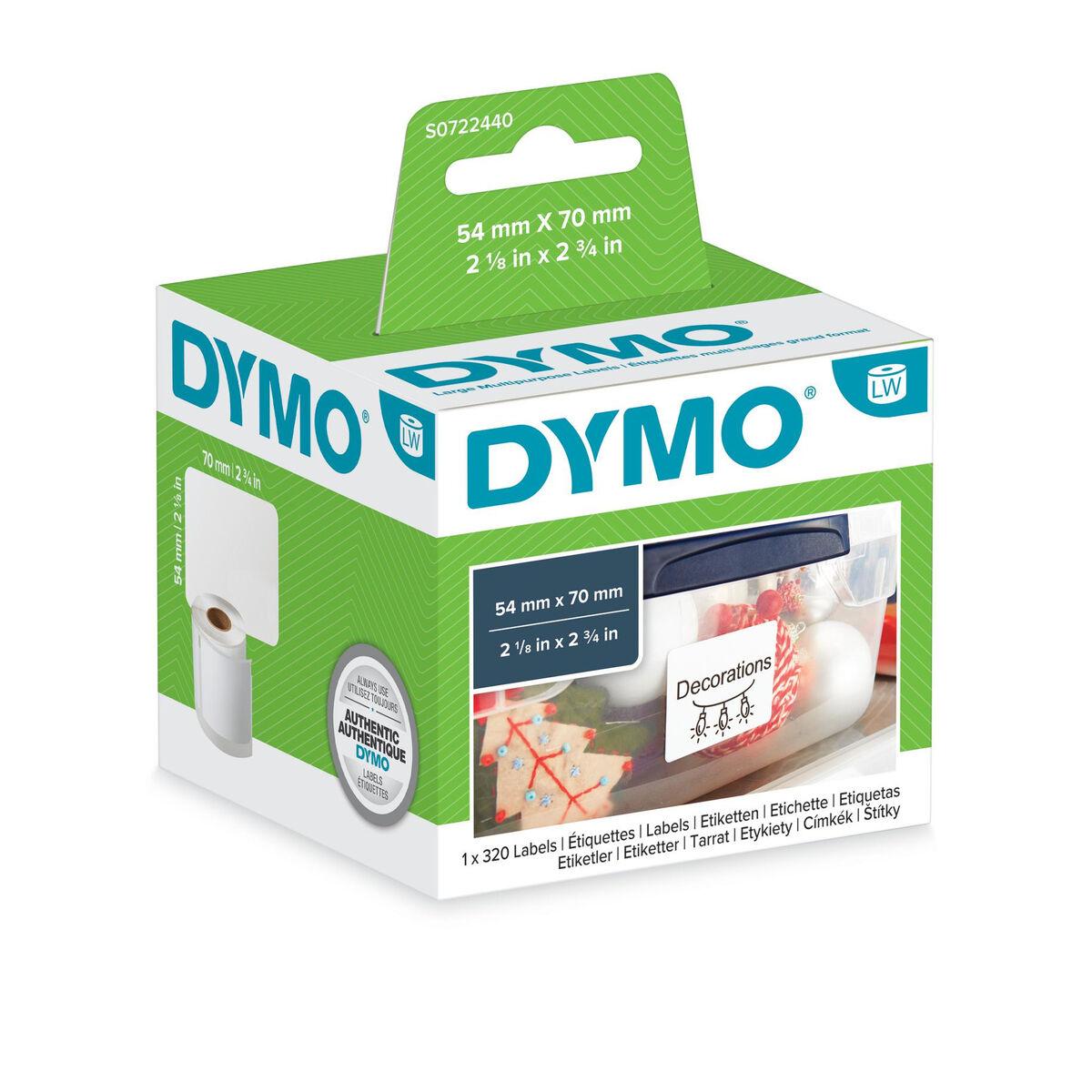 Dymo LabelWriter etiketter 54 × 70 mm - hvid papir (S0722440) billede