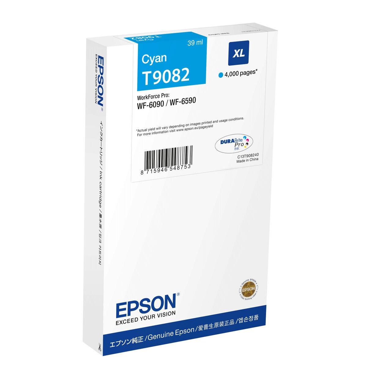 Epson original blækpatron T9082 Cyan (blå)