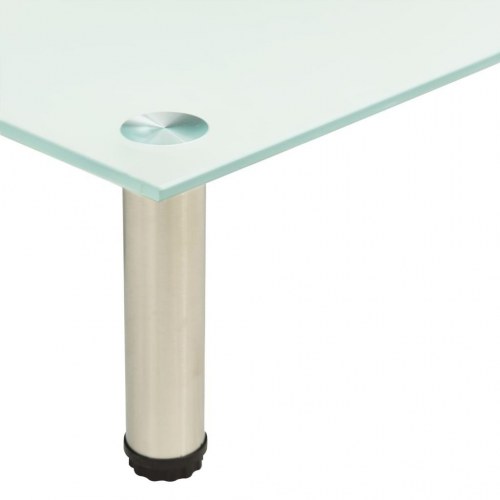 Tv-bord i hærdet glas, matteret - 60 × 35 × 17 cm