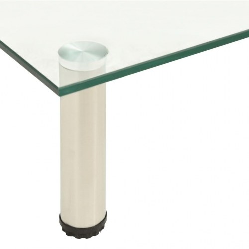 Tv-bord i hærdet glas - 60 × 35 × 17 cm, transparent