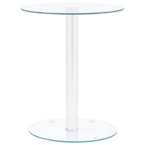Sofabord 40 cm hærdet glas transparent