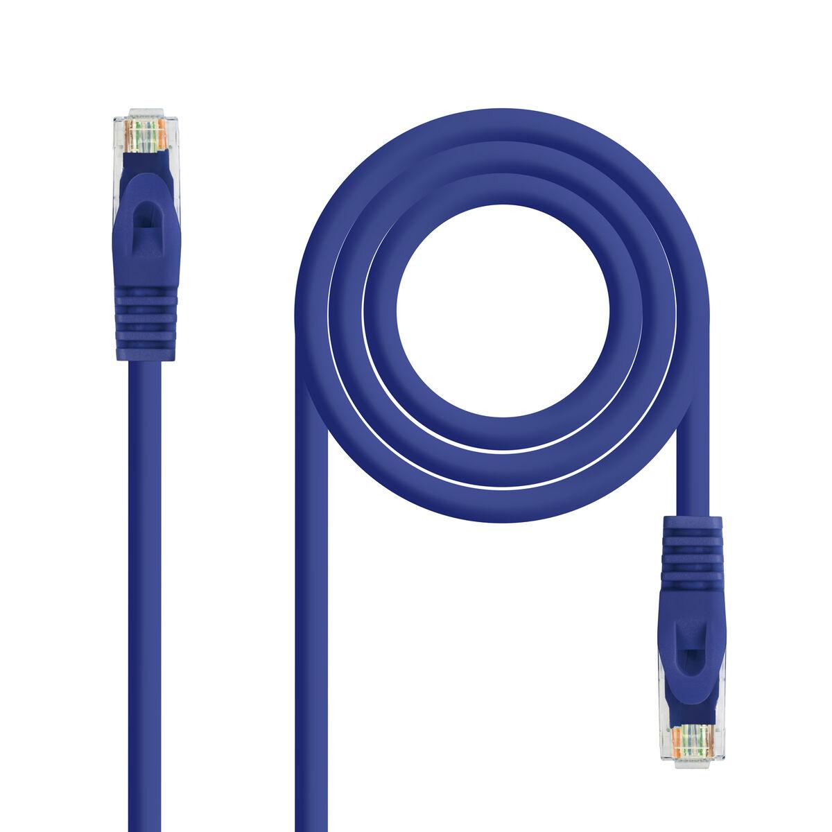 UTP kategori 6 stift netværkskabel NANOCABLE 10.20.1803-BL LSZH (2 m) Blå Sort 3 m
