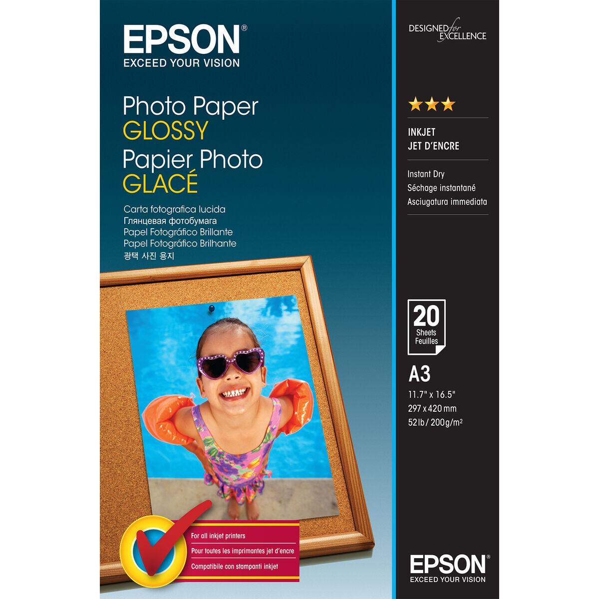 Epson Fotopapir A3 (297 x 420 mm) 20ark C13S042536