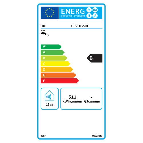 Elektrisk vandvarmer Lin LIFVD1 50 L