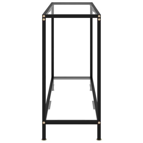 Konsolbord 100x35x75 cm hærdet glas transparent