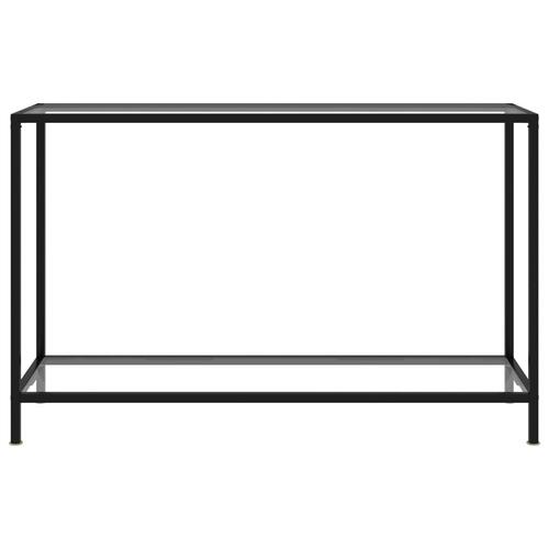 Konsolbord 120x35x75 cm hærdet glas transparent
