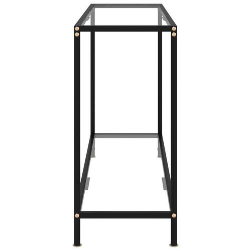 Konsolbord 120x35x75 cm hærdet glas transparent
