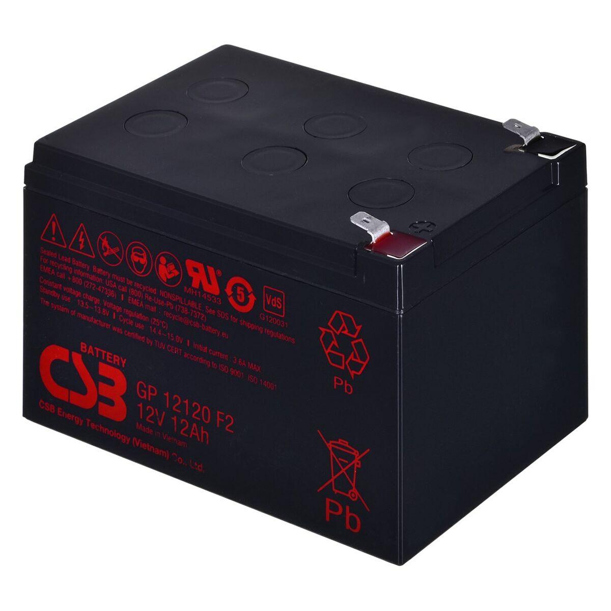 Batteri til System til Uafbrydelig Strømforsyning HITACHI CSB GP12120F2 12000 mAh 12 V