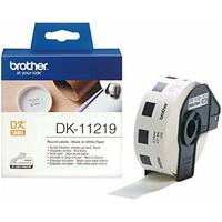 Printer labels Brother DK11219 Hvid Sort/Hvid