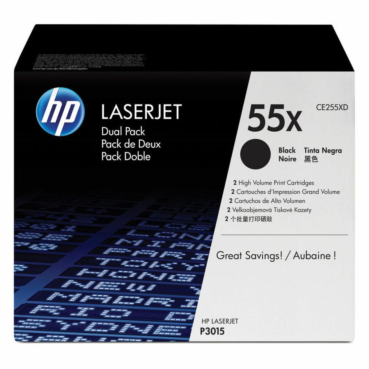 HP 55X sort toner - Dual Pack (original) billede