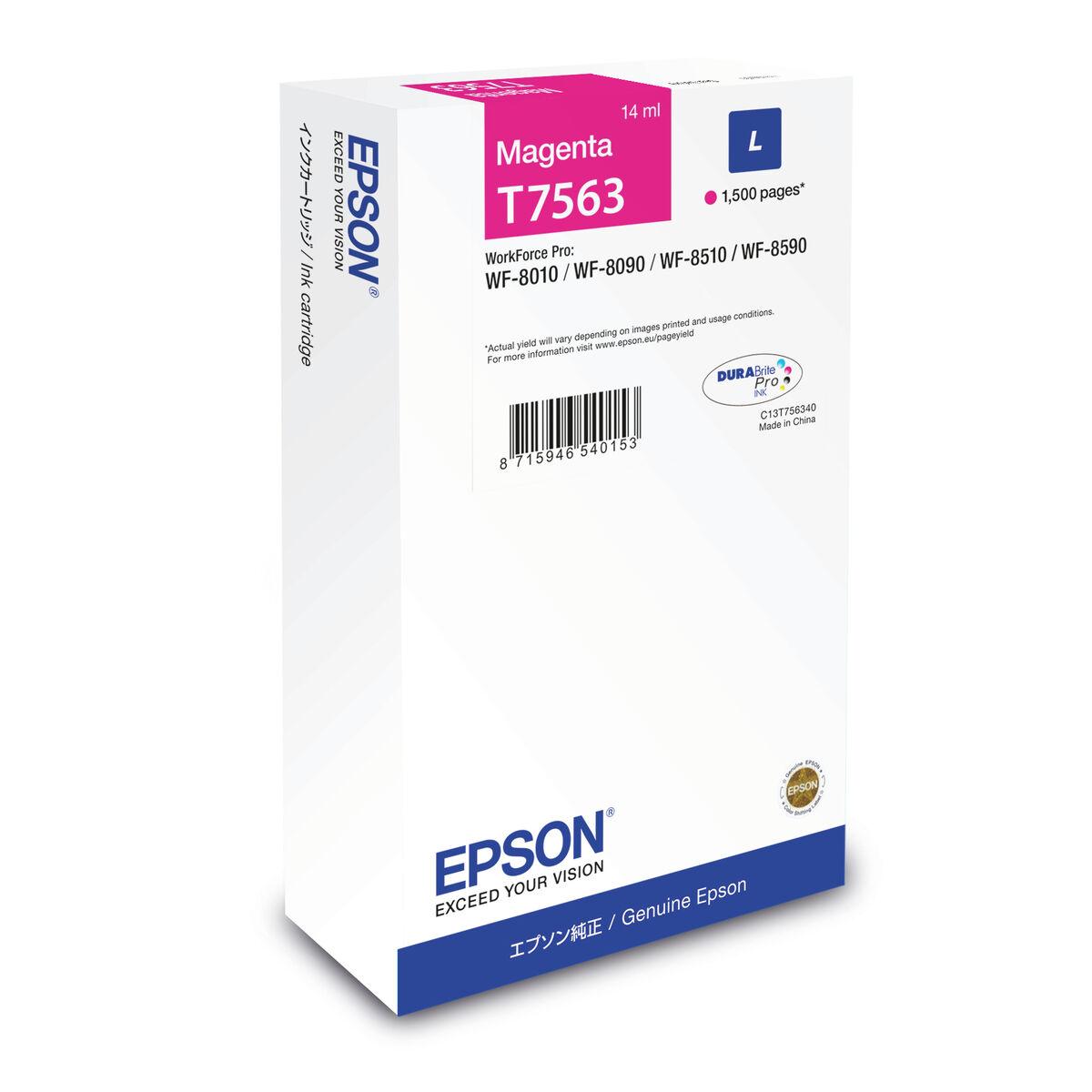 Epson original blækpatron C13T75634N - Magenta (1.500 sider) billede