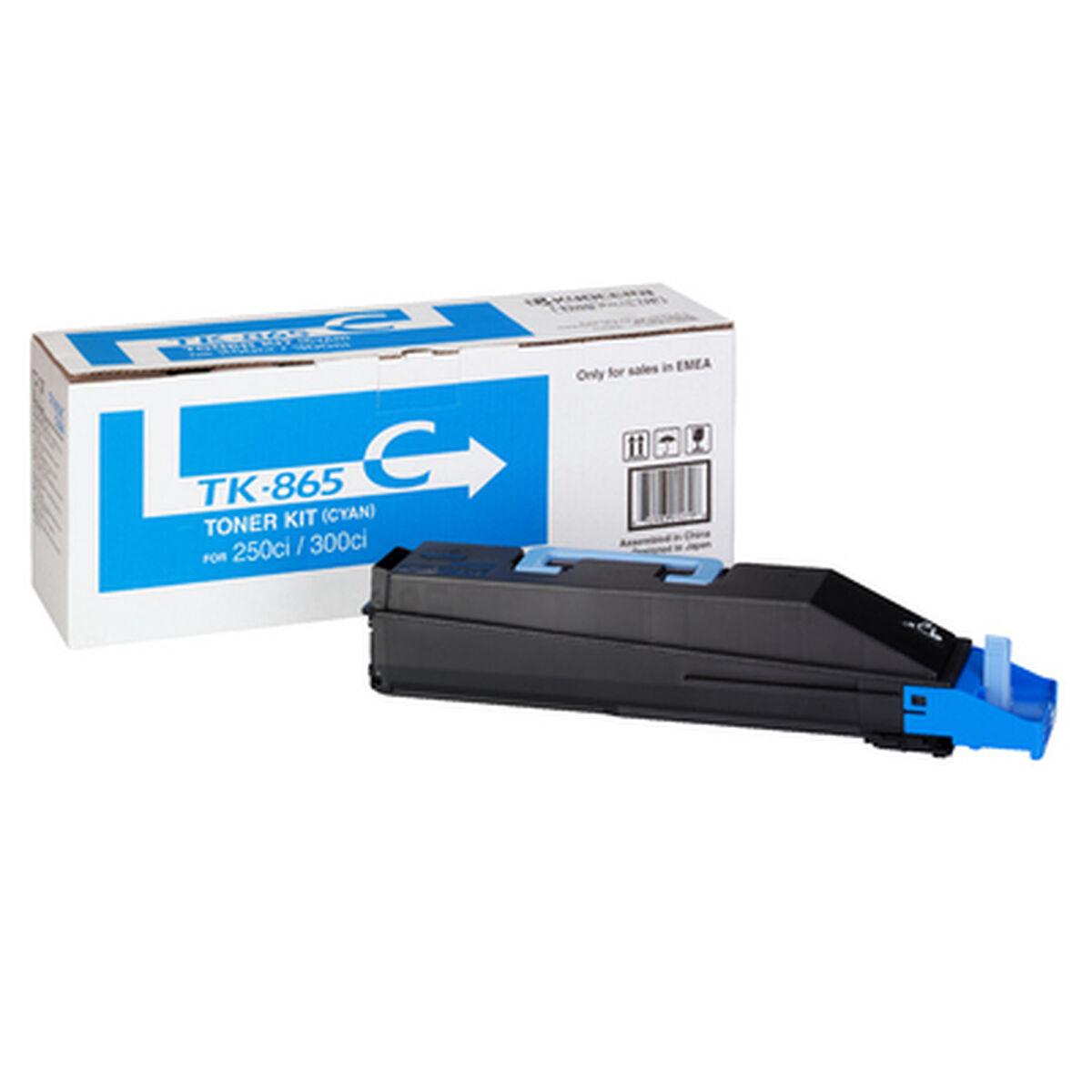 Kyocera TK-865C original toner - cyan (Sort/Blå) billede