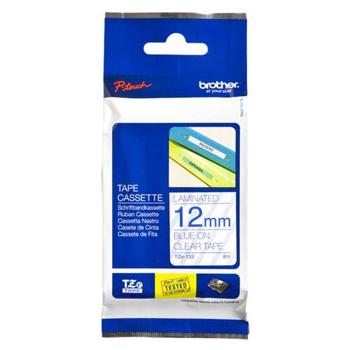Original blækpatron Brother Cinta laminada 12mm Grå