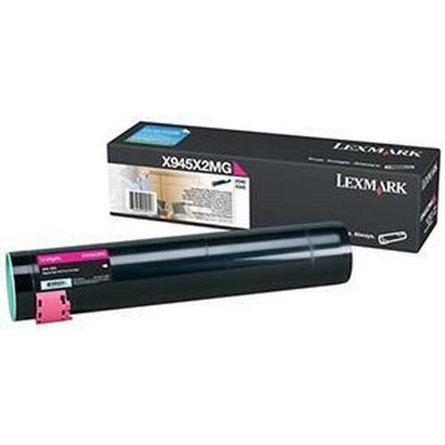 Original toner Lexmark X945X2MG Sort Magenta