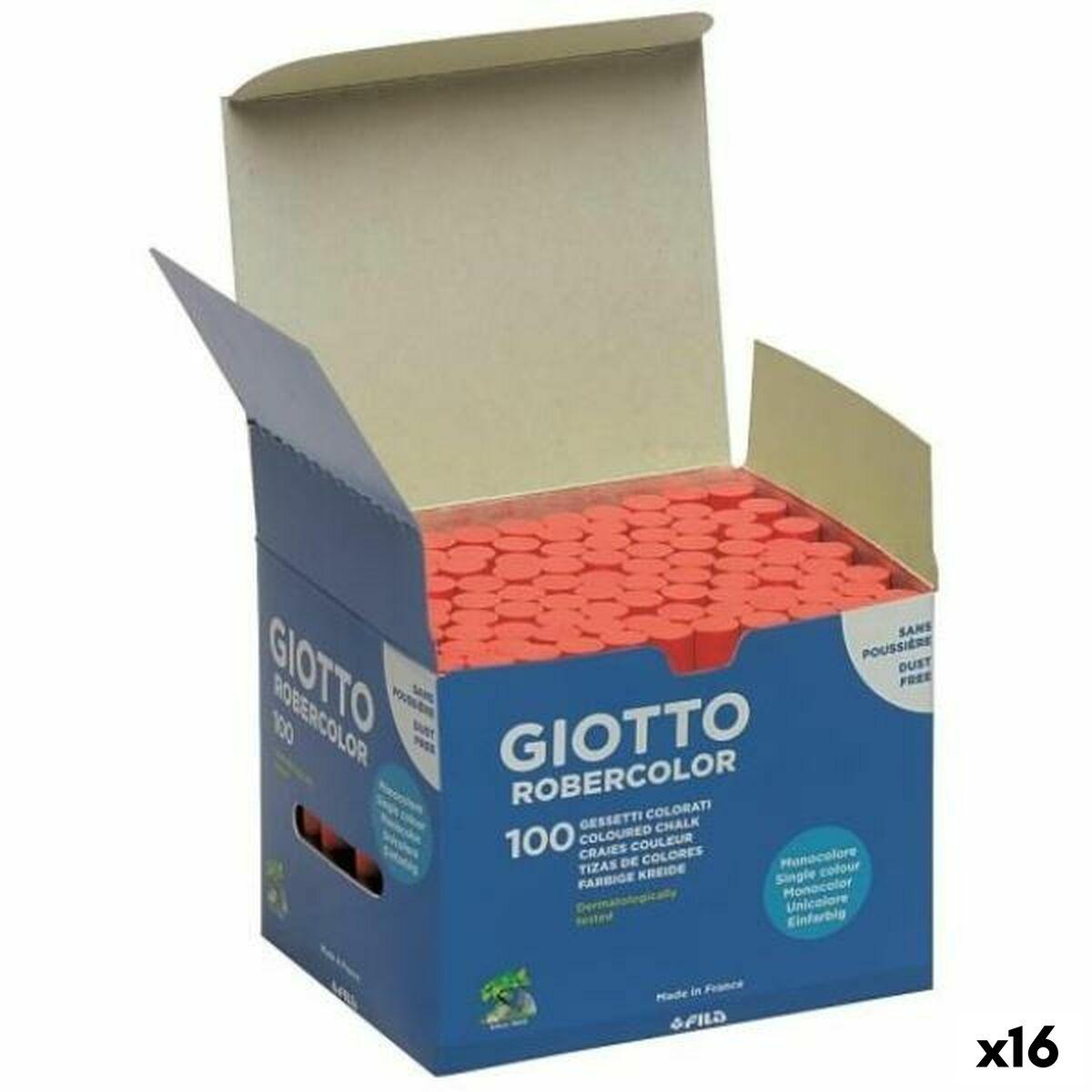 Giotto Robercolor kridt - rød, 100 stk. (16 enheder)