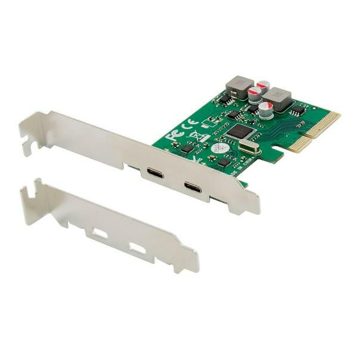 Conceptronic EMRICK08G PCIe kort - 2x USB‑C 3.2 Gen 2 billede