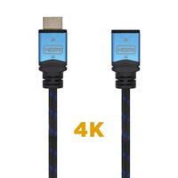 HDMI-kabel Aisens A120-0453 Sort Sort/Blå 2 m Forlængerledning