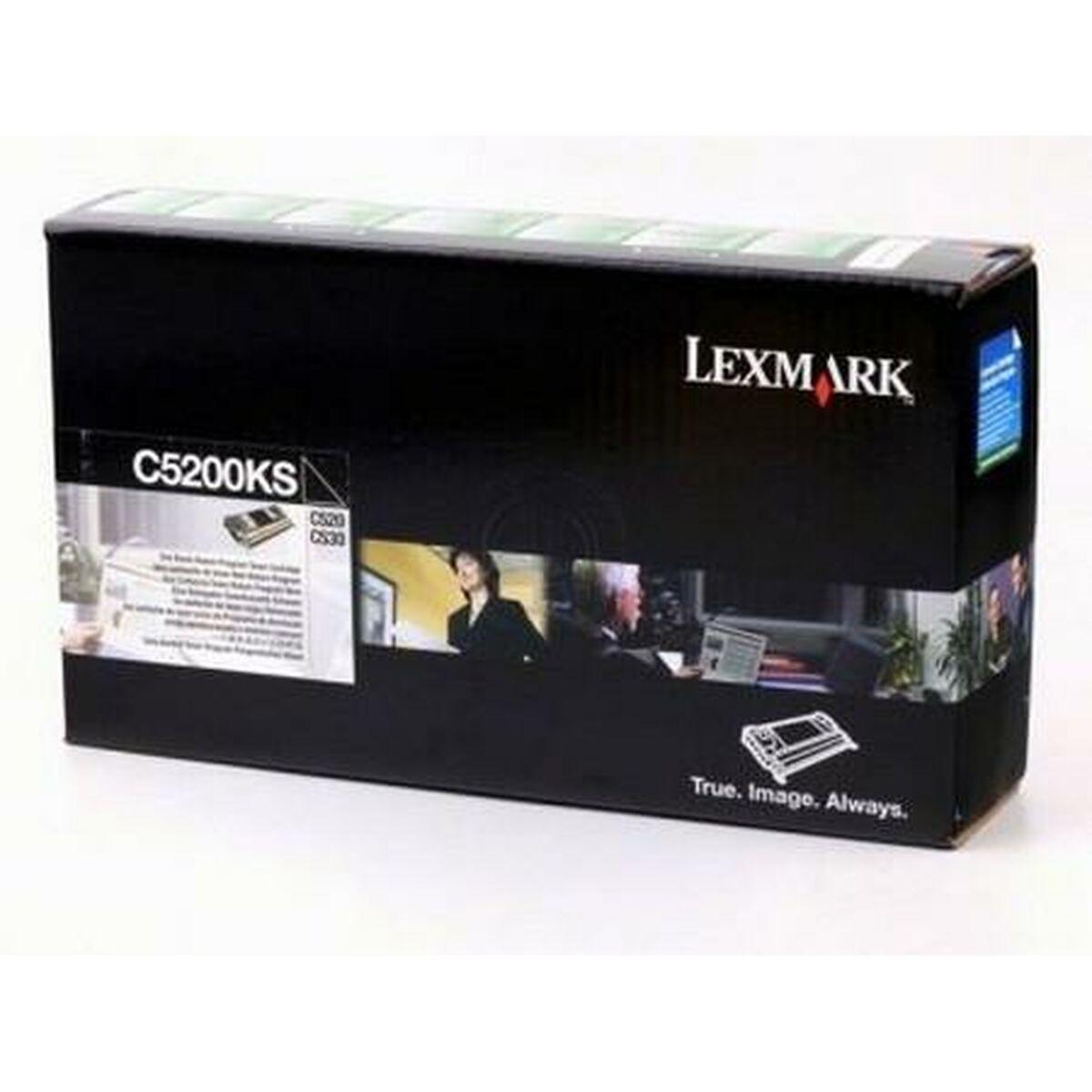 Lexmark C5200KS toner - sort, original, 1.500 sider billede