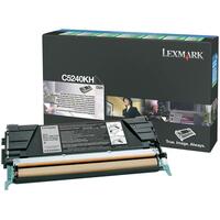 Toner Lexmark C5240KH Sort