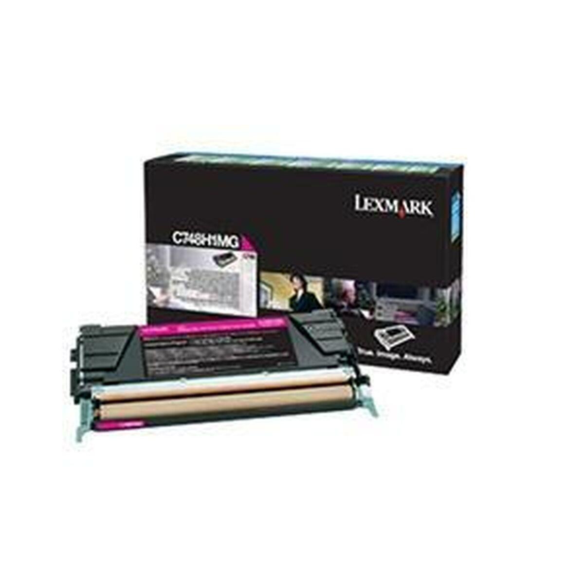 Original toner Lexmark C748H1MG Sort Magenta