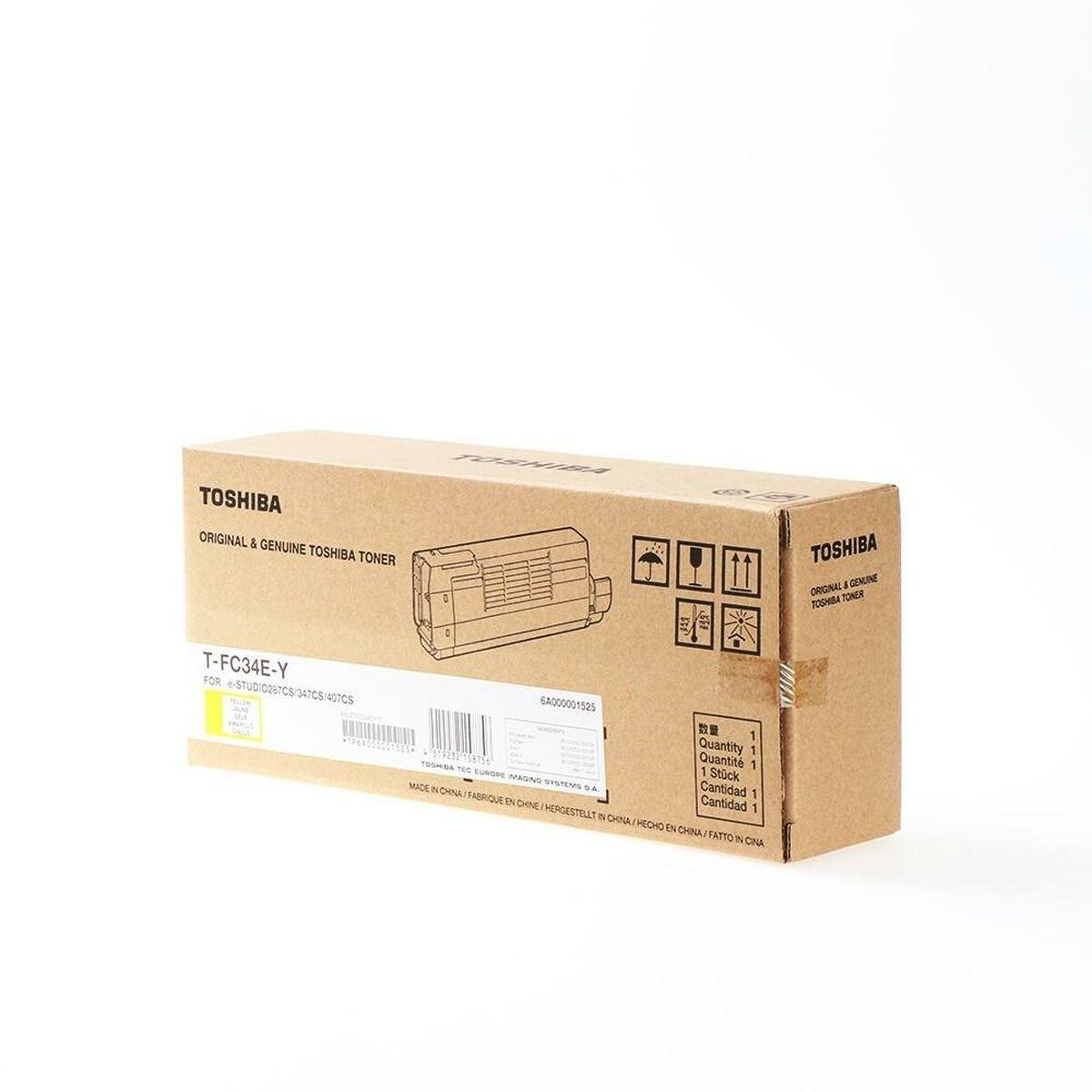 Toshiba T-FC34EY original toner - gul, hvid billede