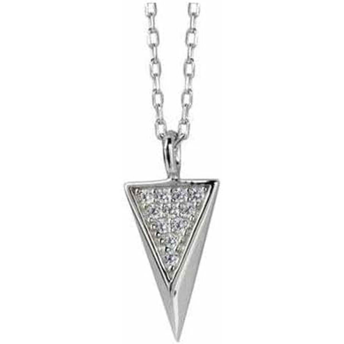 New Bling halskæde til kvinder - trekant vedhæng med sten