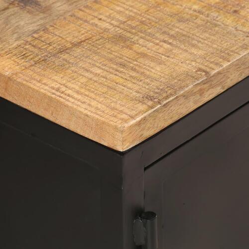 Sofabord 90x50x37 cm massivt ru mangotræ