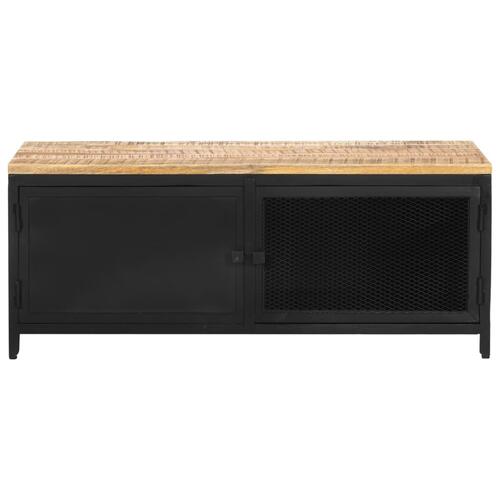 Sofabord 90x50x37 cm massivt ru mangotræ