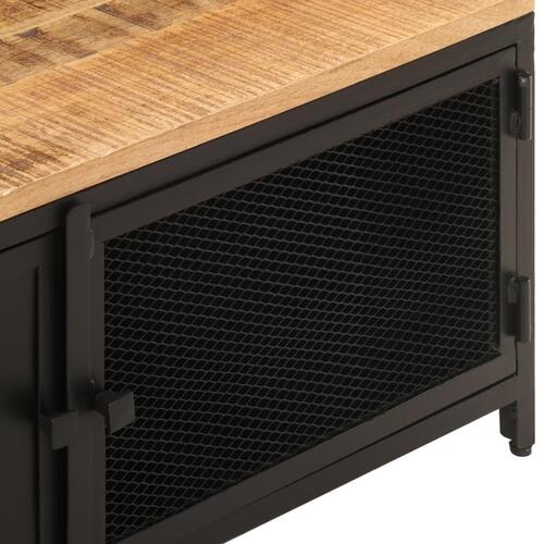Sofabord 90x50x37 cm massivt ru mangotræ