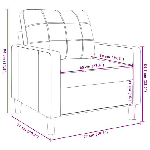 3 personers sofa med hynder velour gul