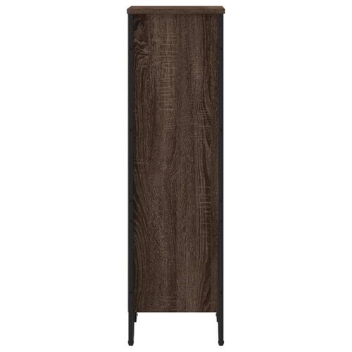 Bogreol 50x31x106 cm konstrueret træ brun egetræsfarve