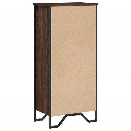 Bogreol 50x31x106 cm konstrueret træ brun egetræsfarve