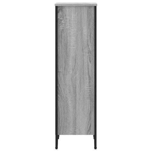 Bogreol 50x31x106 cm konstrueret træ grå sonoma-eg