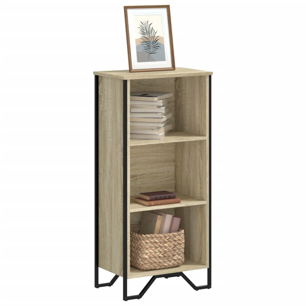 Bogreol 50x31x106 cm konstrueret træ sonoma-eg