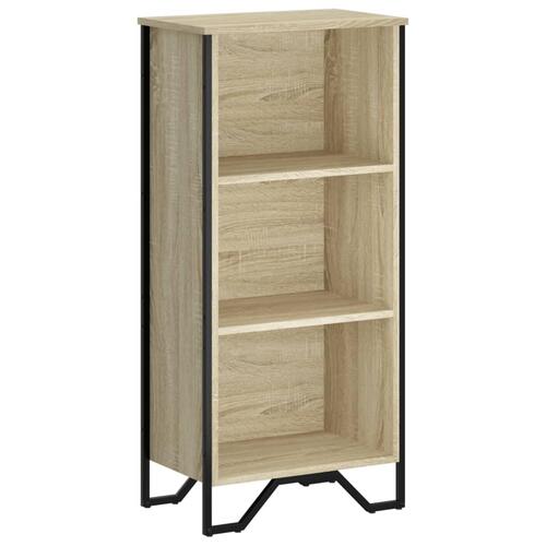 Bogreol 50x31x106 cm konstrueret træ sonoma-eg
