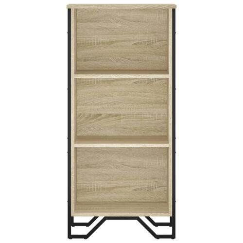 Bogreol 50x31x106 cm konstrueret træ sonoma-eg