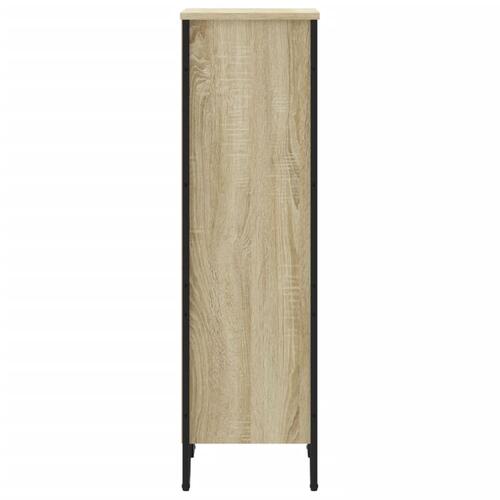 Bogreol 50x31x106 cm konstrueret træ sonoma-eg