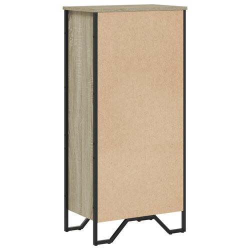 Bogreol 50x31x106 cm konstrueret træ sonoma-eg