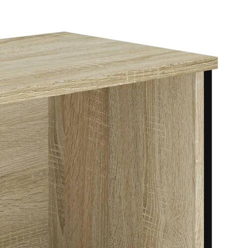 Bogreol 50x31x106 cm konstrueret træ sonoma-eg