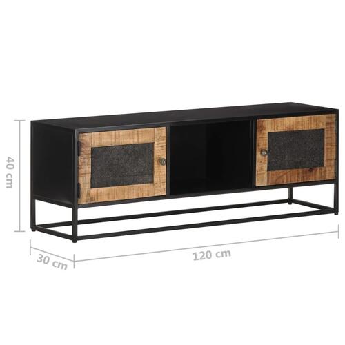 Tv-skab 120x30x40 cm ru mangotræ
