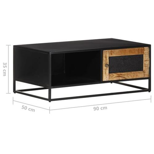 Sofabord 90x50x35 cm ru mangotræ