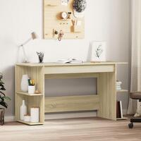Skrivebord 140x50x75 cm konstrueret træ sonoma-eg