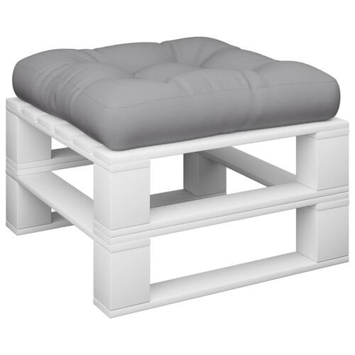 Pallehynde 58x58x10 cm stof grå