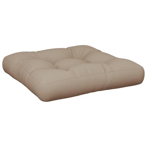 Pallehynde 58x58x10 cm stof gråbrun
